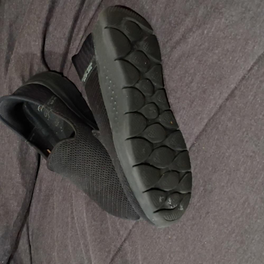 Women's Black Slip-On Shoes 9 And Half Step In